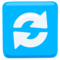 Clockwise Vertical Arrows emoji on Messenger